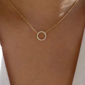 Gold Circle Necklace
